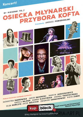 Toruń Wydarzenie Koncert wystąpią: A. Poniedzielski, H. Śleszyńska i inni