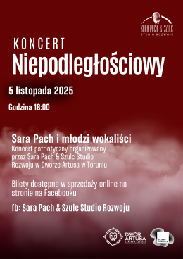 Toruń Wydarzenie Koncert Koncert niepodległościowy - Sara Pach i młodzi wokaliści